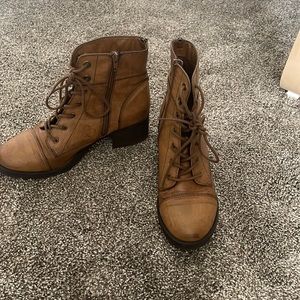 Maurices brown combat boot
